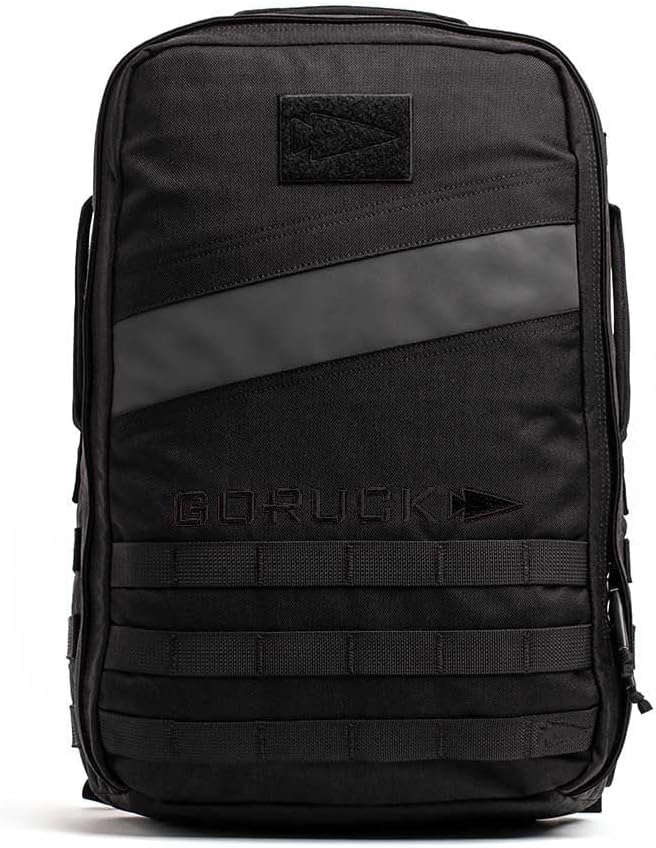 Rucker 4.0 20L Black - Purpose Built Rucking Backpack, Military Weight Training Rucksack w/Ruck Plate Pocket and Extra Padded Straps