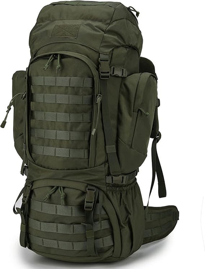 60L Military Internal Frame Backpack for Hiking,Camping,Hunting,Rucksack Backpack with Rain Cover