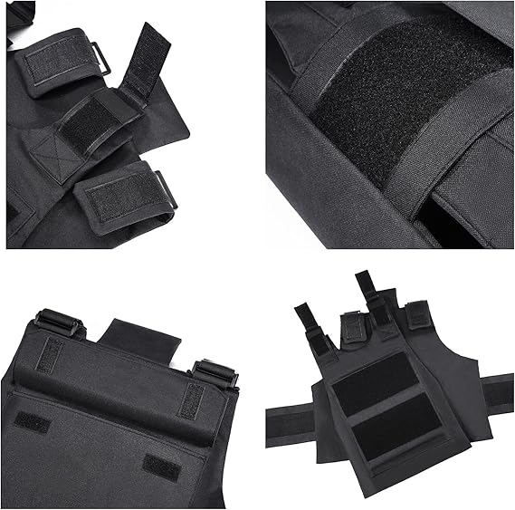 Chaleco táctico para exteriores, chaleco protector de entrenamiento ajustable para exteriores, adecuado para equipos de chaleco de movimiento ligero. 