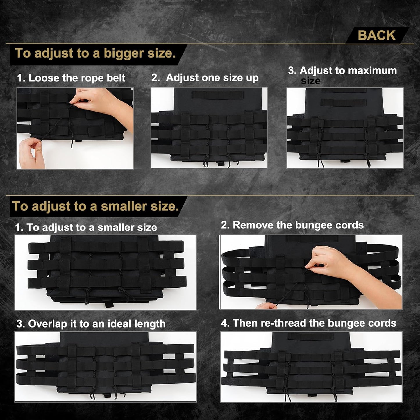 Chaleco táctico, chaleco protector de entrenamiento ajustable para exteriores, disfraz militar de airsoft y paintball para juegos CS. 
