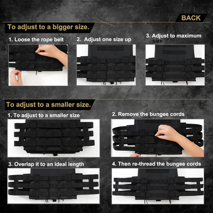 Chaleco táctico, chaleco protector de entrenamiento ajustable para exteriores, disfraz militar de airsoft y paintball para juegos CS. 