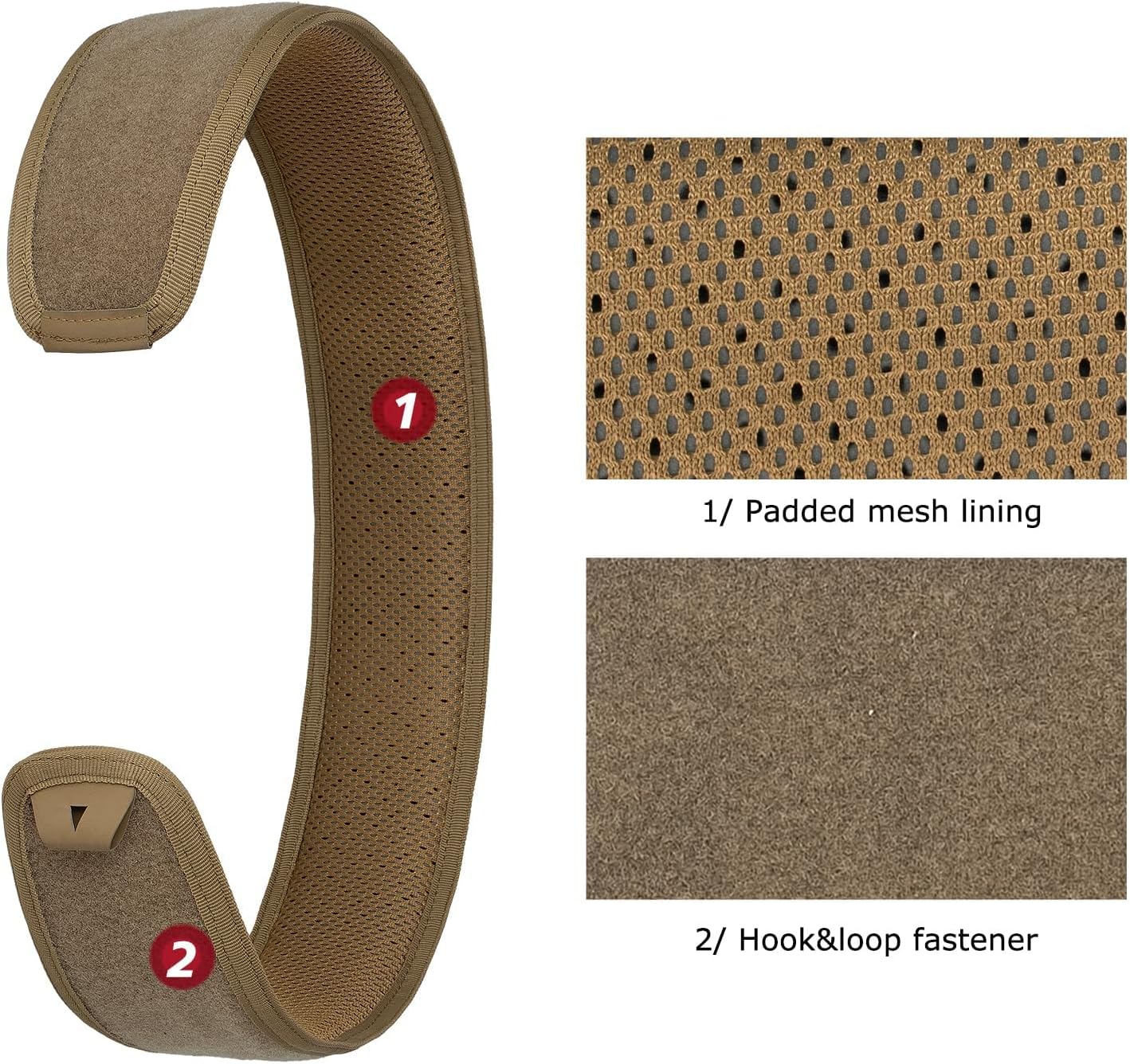 Great Tactical Belt Molle Duty Belt Quick Release Battle Belts 1.75 Inner & Outer Belt Anti-Slip Adjustable for Men Women Outdoor