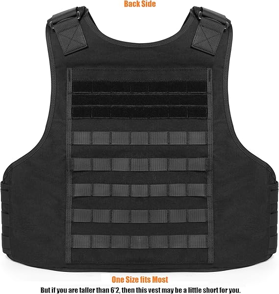 Chaleco de trabajo ligero MOLLE ajustable con peso para entrenamiento para hombres y mujeres 
