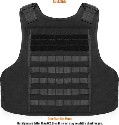 Chaleco de trabajo ligero MOLLE ajustable con peso para entrenamiento para hombres y mujeres 