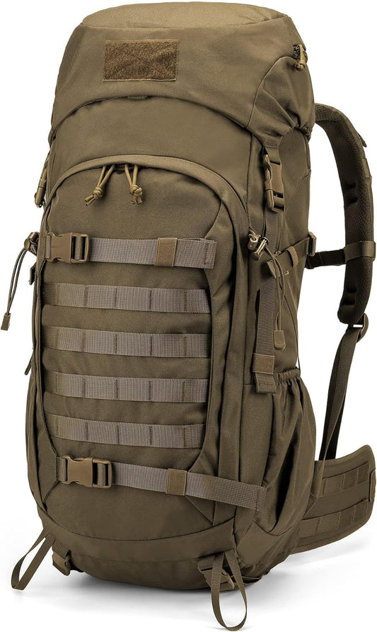 Mochila de senderismo Mardingtop de 50 l con funda impermeable para senderismo, mochilero, camping y supervivencia. 