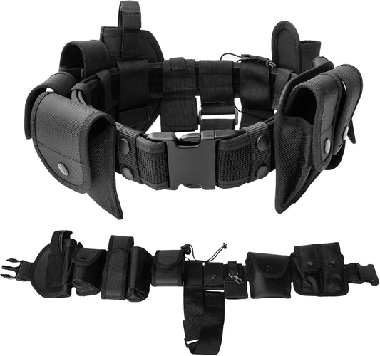 10 in 1 police Tactical belt Security Guard Belt,Versatile Military Modular Equipment System Molded Duty Belt Set for Law Enforcement