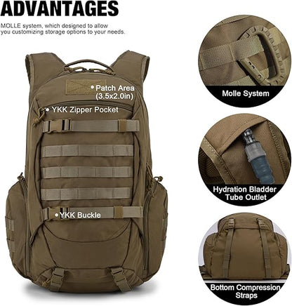28L/35L Tactical Backpacks Molle Hiking daypacks for Camping Hiking Military Traveling Motorcycle