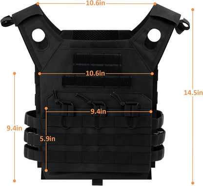 Chaleco táctico, chaleco protector de entrenamiento ajustable para exteriores, disfraz militar de airsoft y paintball para juegos CS. 