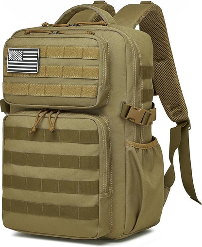 Military Tactical Backpack for Men Waterproof Daypack 3 Day Assault Pack Molle Bag with Water Bottle Holder