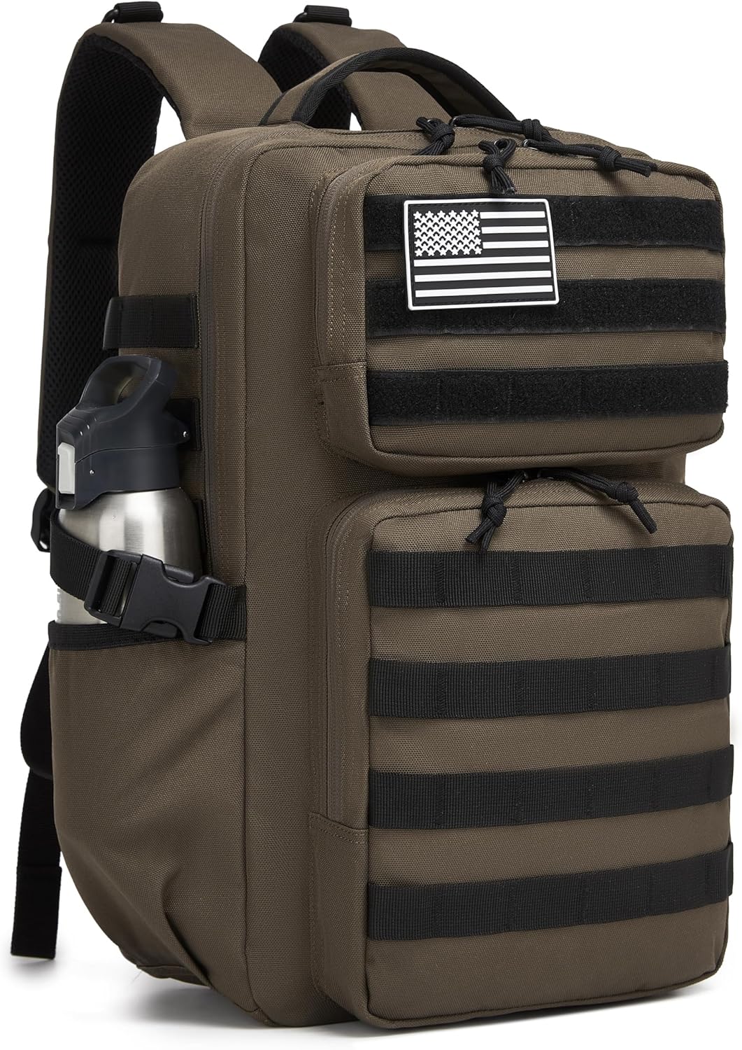 Military Tactical Backpack for Men Waterproof Daypack 3 Day Assault Pack Molle Bag with Water Bottle Holder