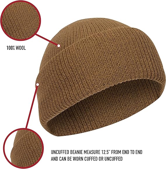 US Made Wool Watch Cap - All-Weather Protection and Classic Style Beanie