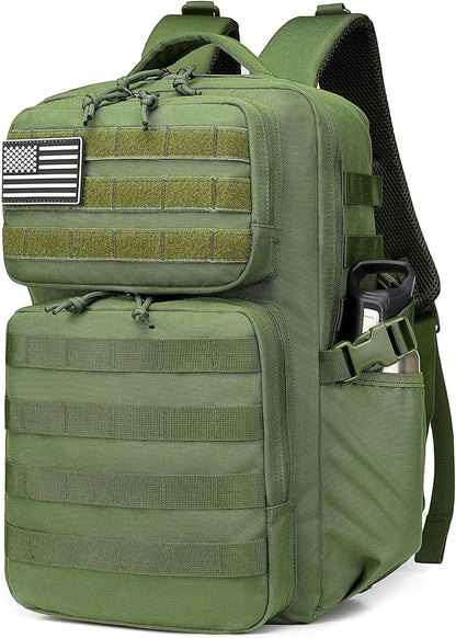Military Tactical Backpack for Men Waterproof Daypack 3 Day Assault Pack Molle Bag with Water Bottle Holder