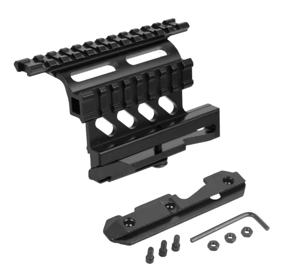 Tactical AK Side Rail Mount Top Picatinny Rail Combo Mounted Lasers and Scope Airsoft for AK47 AK74 Rifle Hunting Accessories