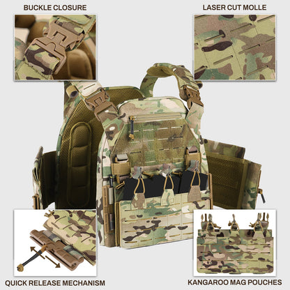 Quick Release Lightweight Tactical Vest