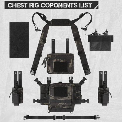 Adjustable & Detachable Tactical Chest Rig