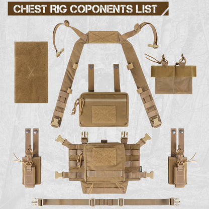 Adjustable & Detachable Tactical Chest Rig