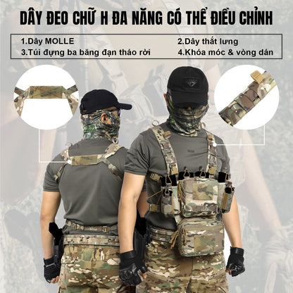Adjustable & Detachable Tactical Chest Rig