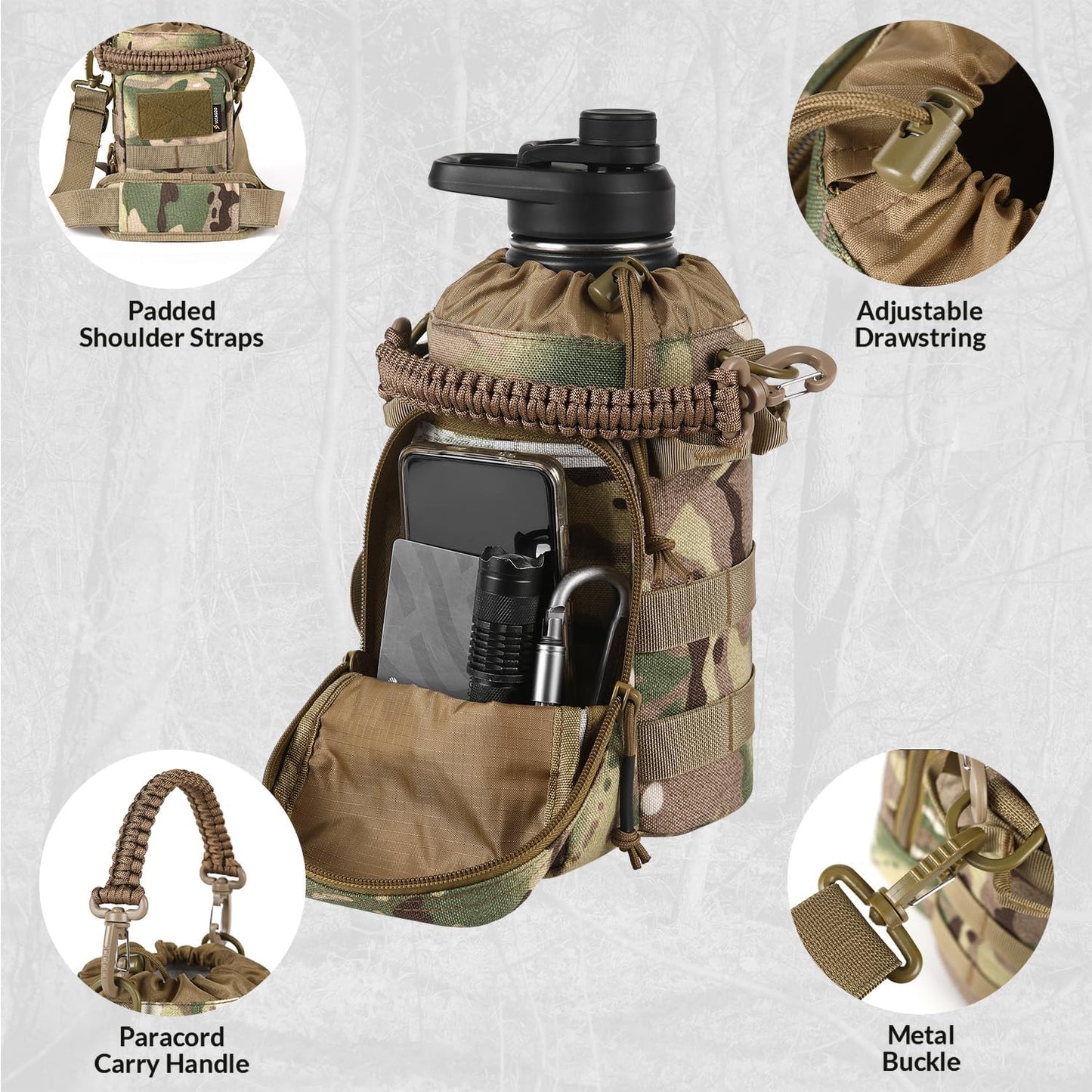 64Oz Tactical Water Bottle