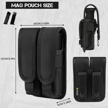 Single Double Nylon Mag Pouch